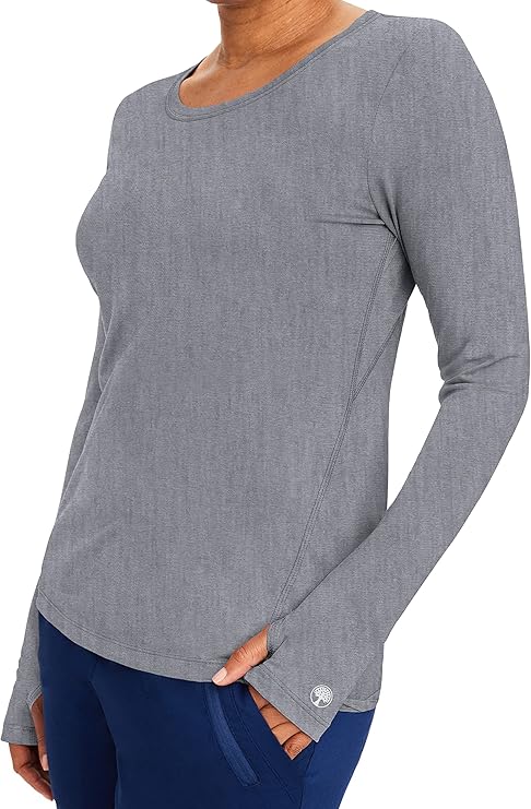 Purple Label by Healing Hands Women's Mackenzie Solid Underscrub Tee