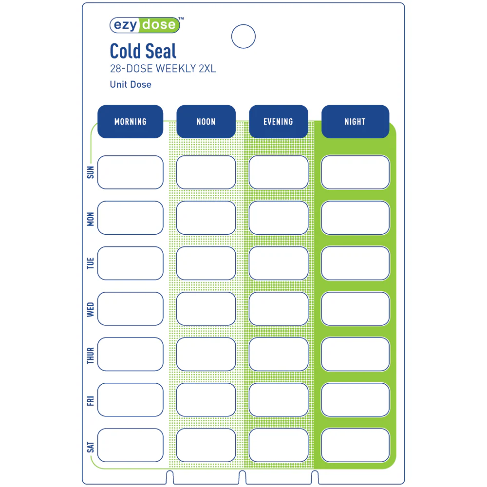 Apothecary Products Ezy Dose® Unit Dose Cold Seal Card
