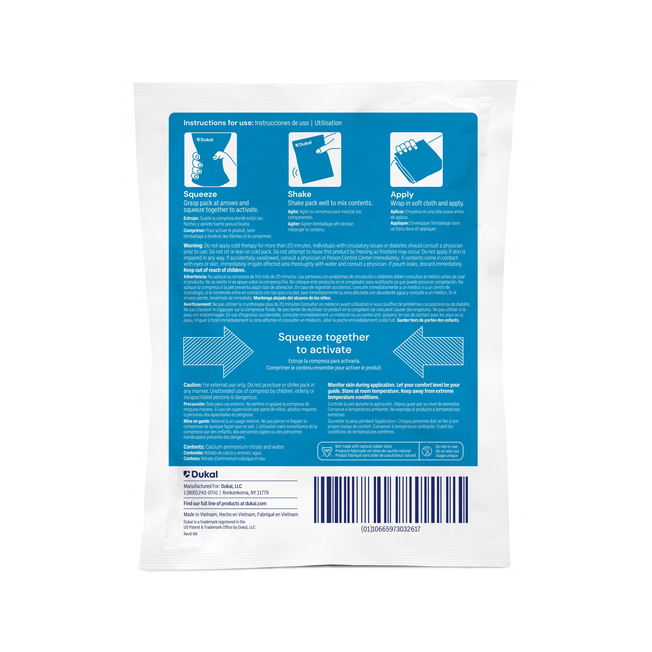 Dukal Corporation-9860 Instant Cold Pack (6" X 8", 24/cs)