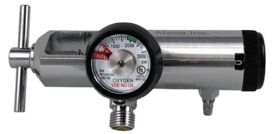 Mada Medical-1616A-15E E Oxygen Kit - 1/2-15 LPM Mini-Click Regulator-Cart (1 KT)