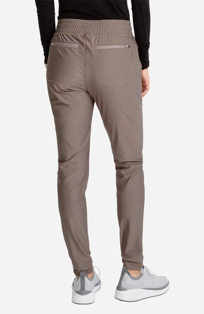 Cherokee Medical FORM Women's Mid Rise Tapered Leg Drawstring Scrub Pant - Petite