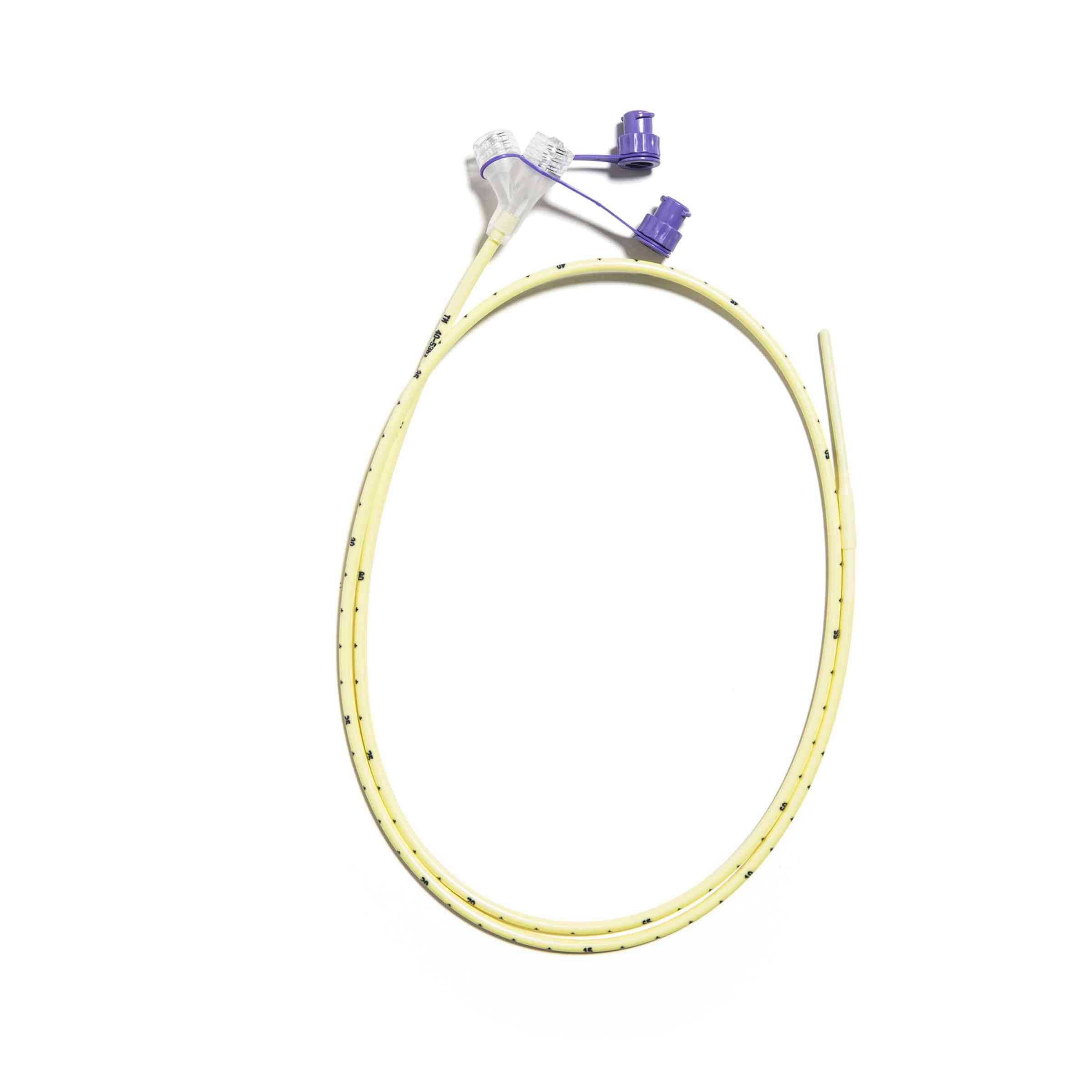 Avanos Medical Feeding Tube with ENFit® Connector, 36", Yellow, Sterile, Single-Use, Non-Weighted