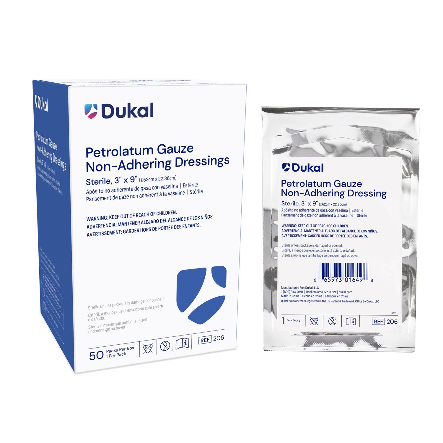 Dukal Corporation Alba Sterile Petrolatum Gauze Dressings