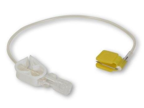 Laerdal 20G Right Angle Huber Needle with 8" Extension Set