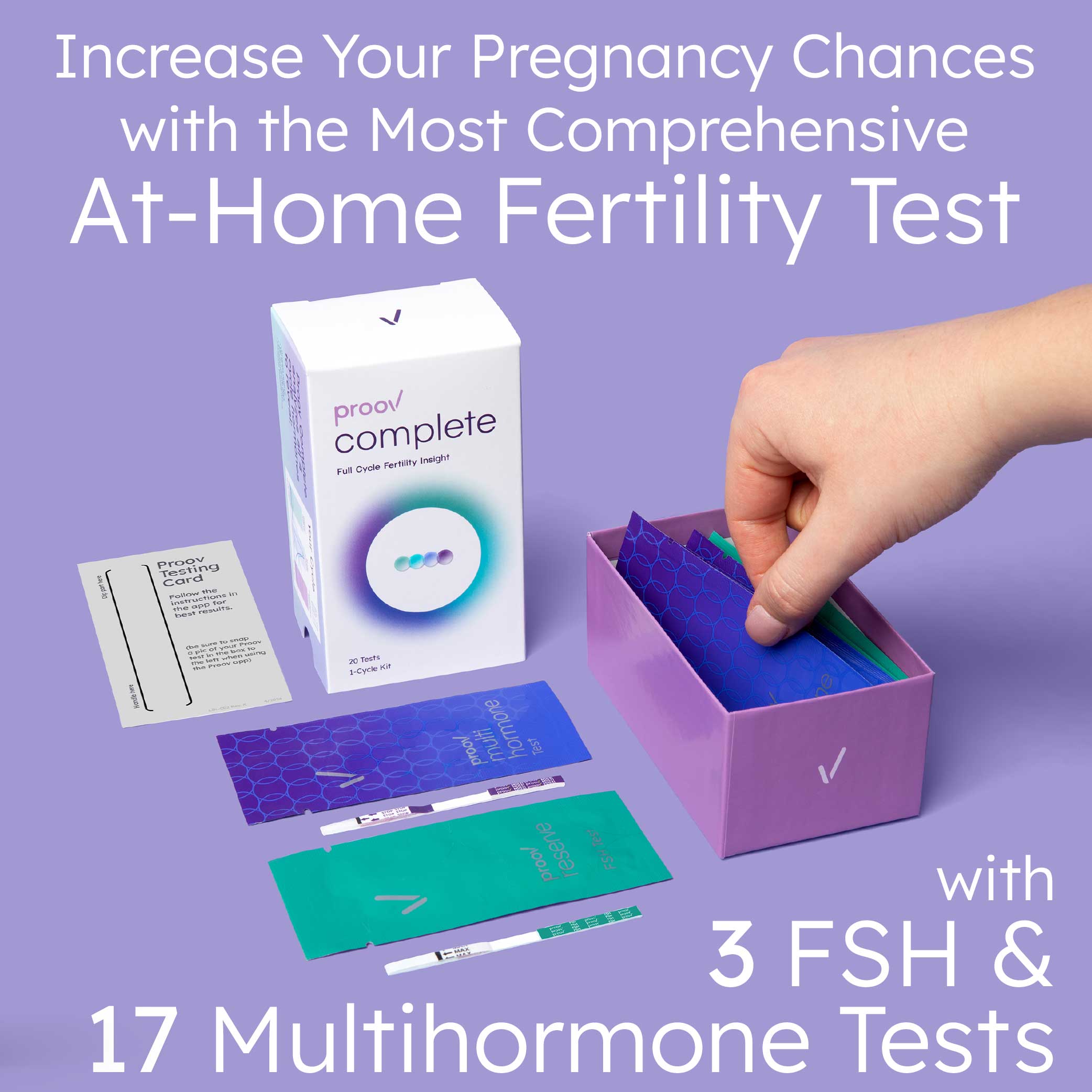 Collect-MFB-C-17MH-3FSH Proov Complete Fertility Testing System