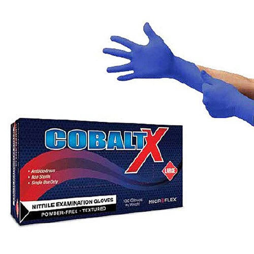 Ansell Microflex Cobalt® Powder-Free Nitrile Exam Gloves