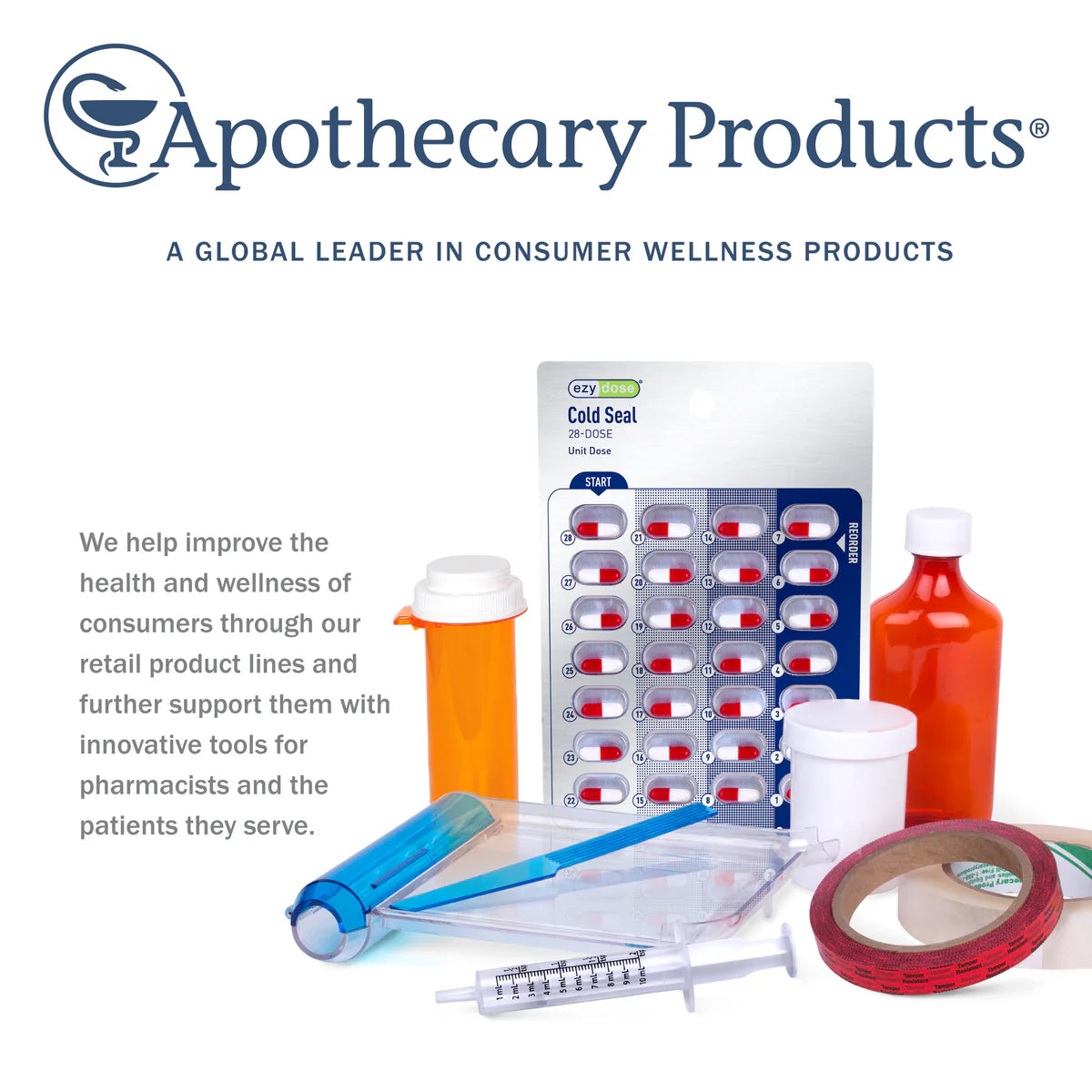 Apothecary Products Ezy Dose® Unit Dose Cold Seal Tray