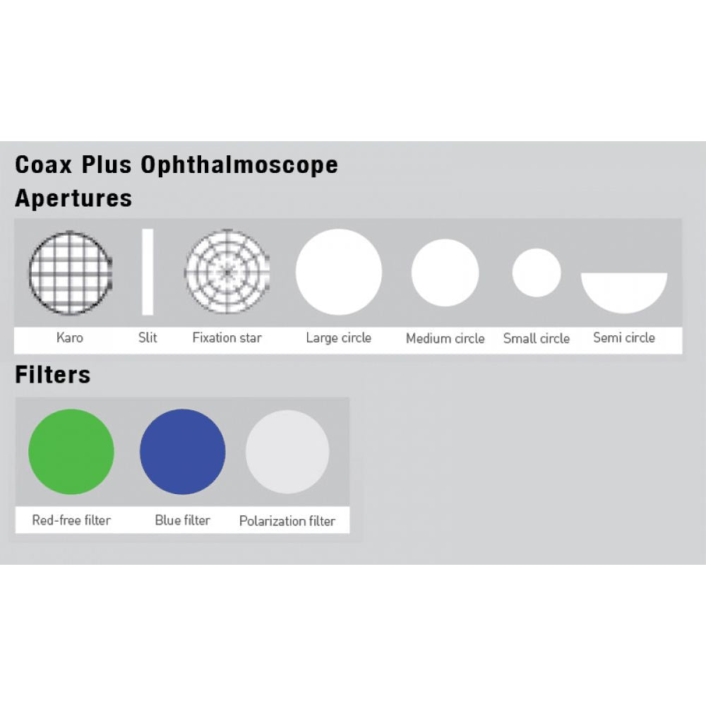 ADC Diagnostix 55802 3.5V PMV Otoscope/Coax Plus Ophthalmoscope Diagnostic Desk Set