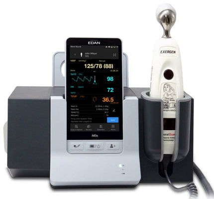 Monitor de signos vitales portátil iM3s. NIBP, SpO2, Exergen Temp, incluye base de carga CS-05