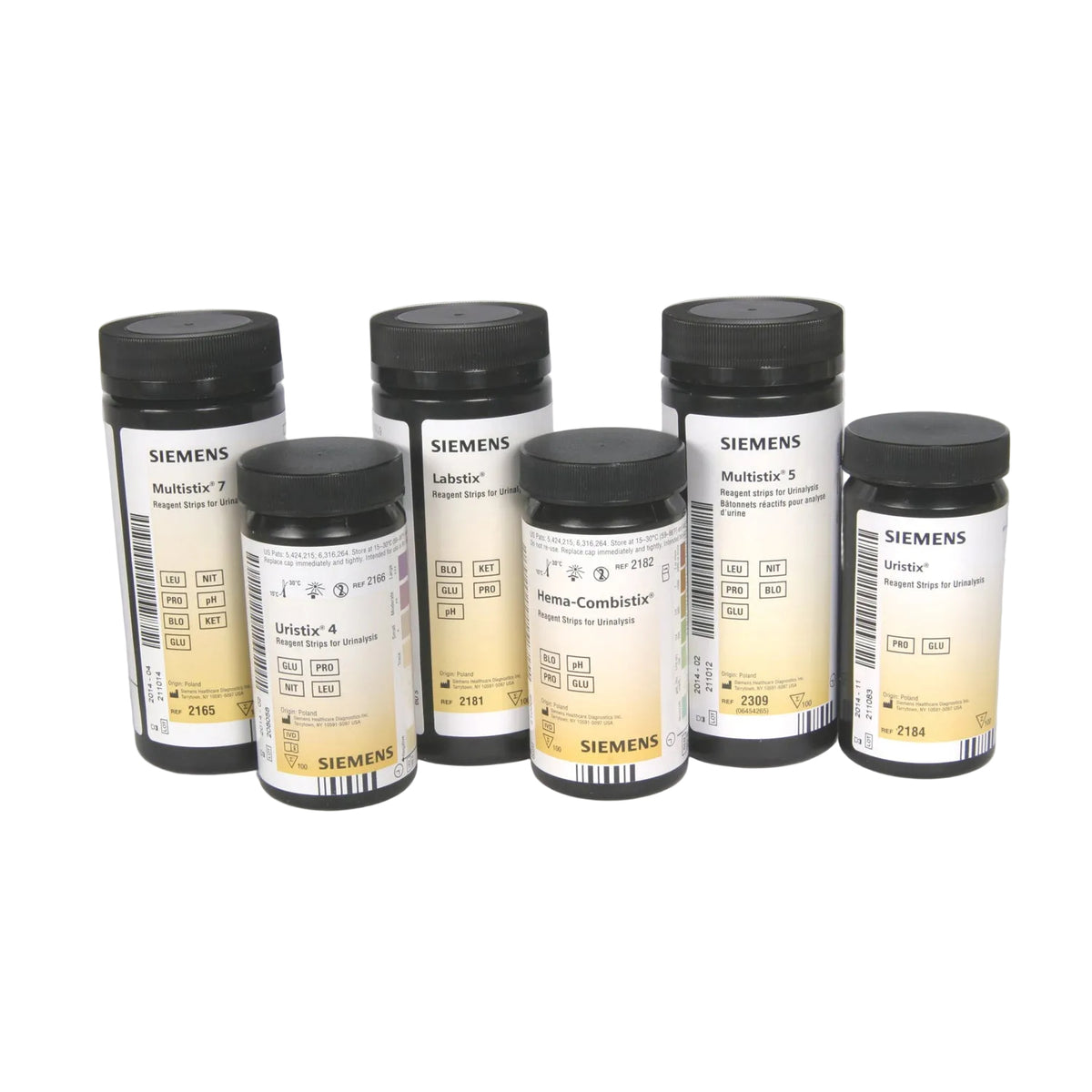 Siemens Diagnostic-2182 Hema-Combistix® Reagent Strips, CLIA Waived (100/btl, 12 btl/cs)
