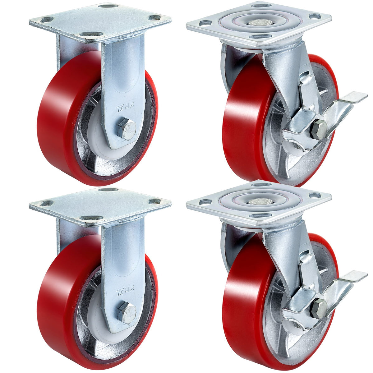 Harloff-CASTER KIT 02 3" Caster, 2 Brake, 2 Swivel, Corner Bumper (1 EA)