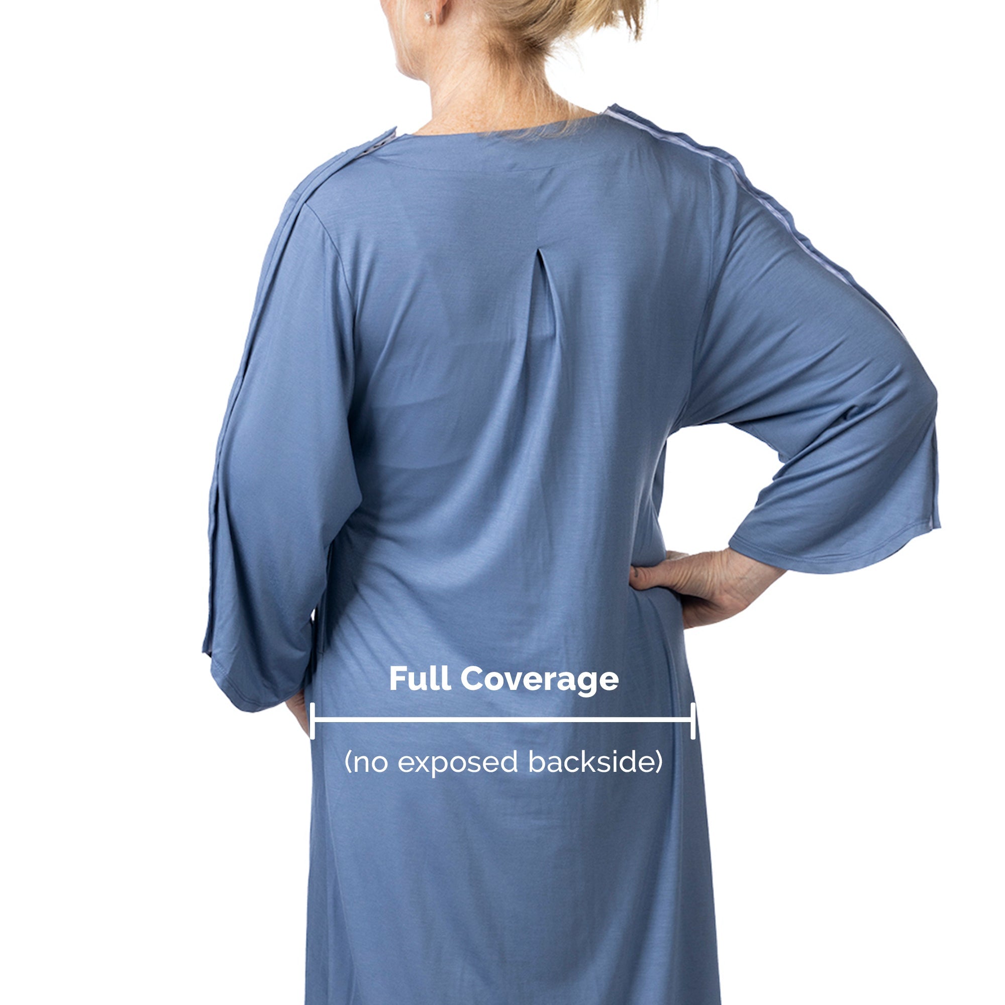 blue hospital dress Navy (Solid)