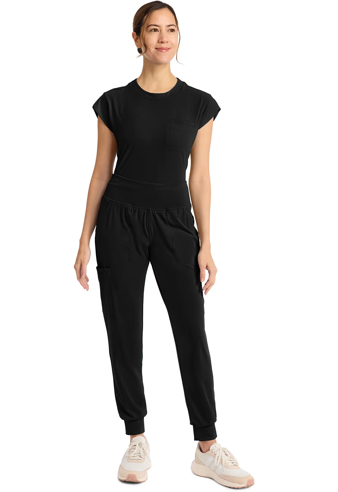 Cherokee Medical Achieve Women's 5-Pocket Pull-On Jogger Scrub Pant - Petite