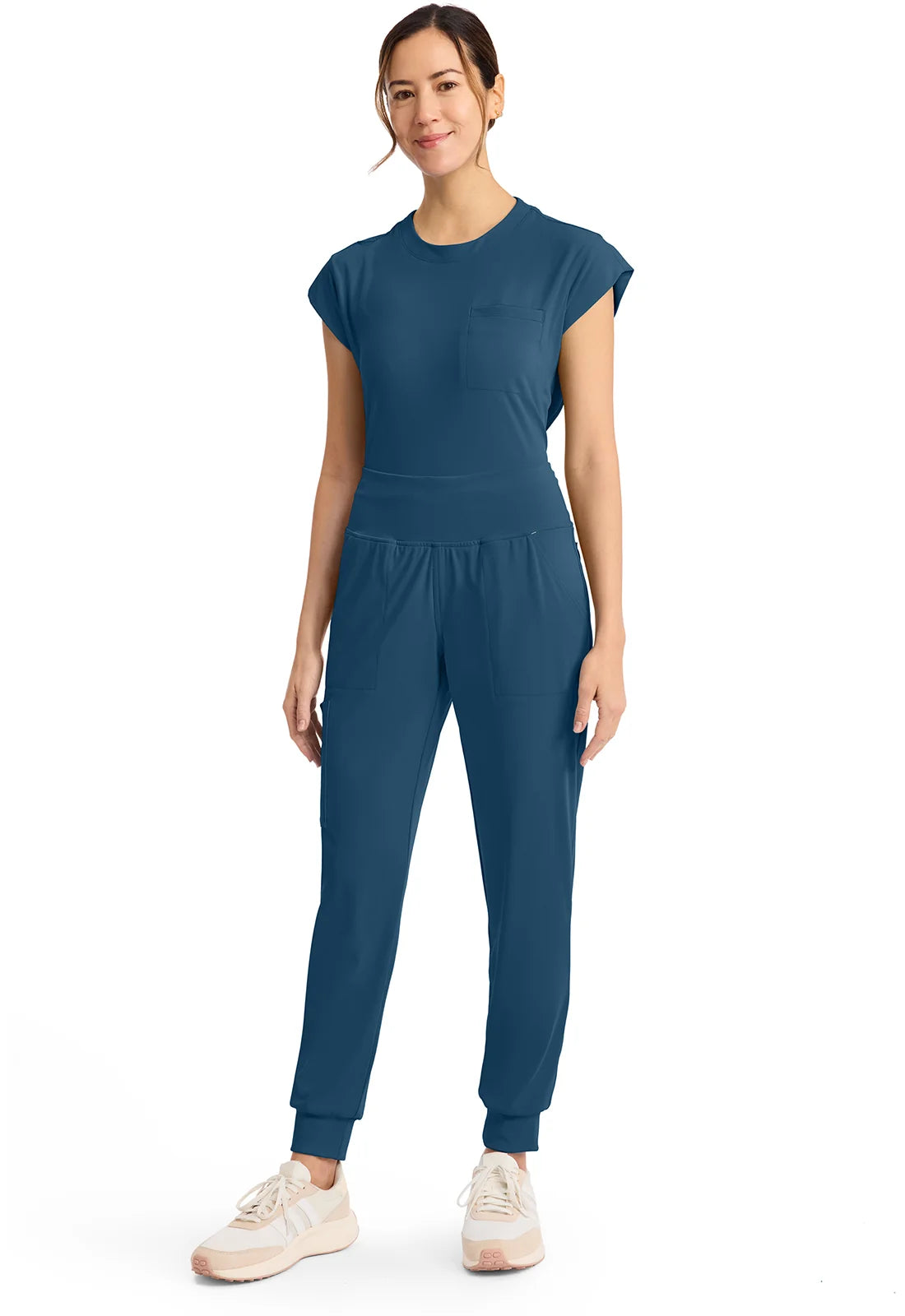 Cherokee Medical Achieve Women's 5-Pocket Pull-On Jogger Scrub Pant - Petite
