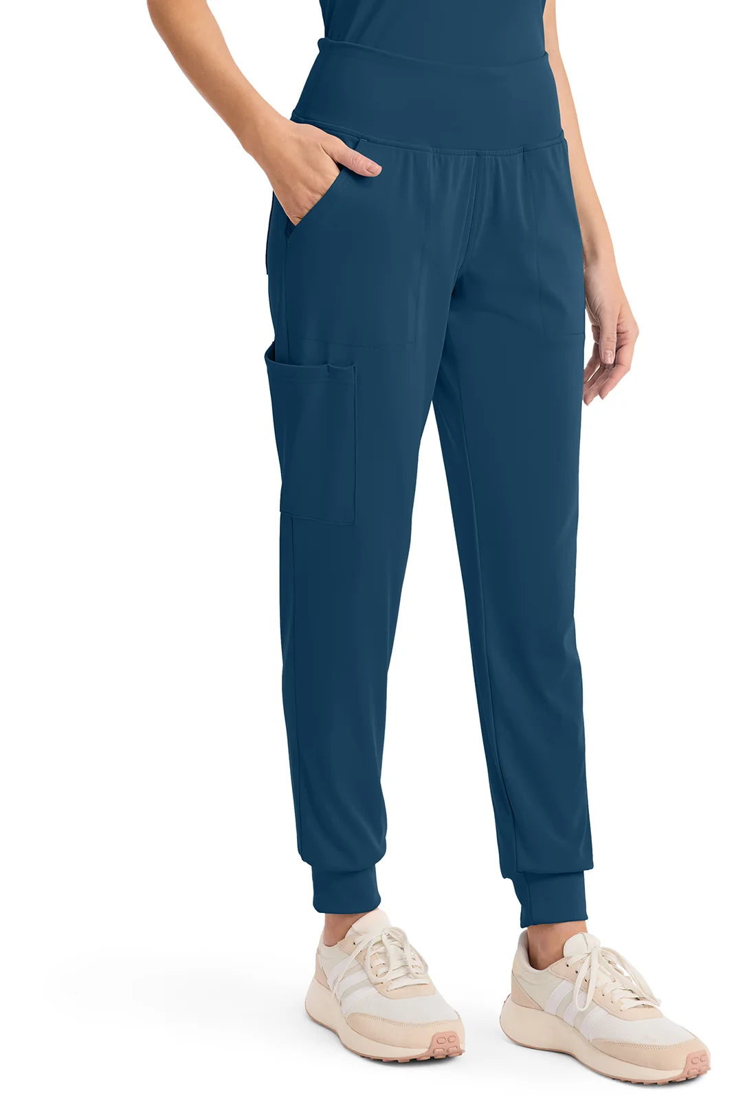 Cherokee Medical Achieve Women's 5-Pocket Pull-On Jogger Scrub Pant - Petite