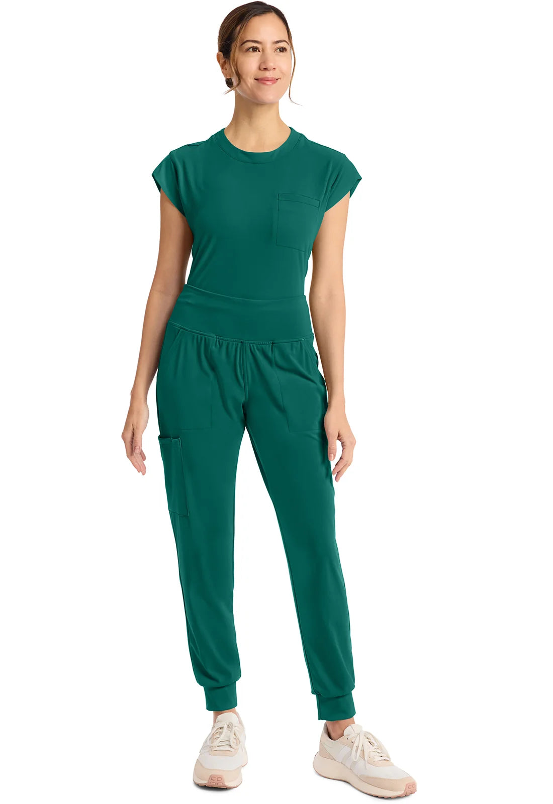 Cherokee Medical Achieve Women's 5-Pocket Pull-On Jogger Scrub Pant - Petite