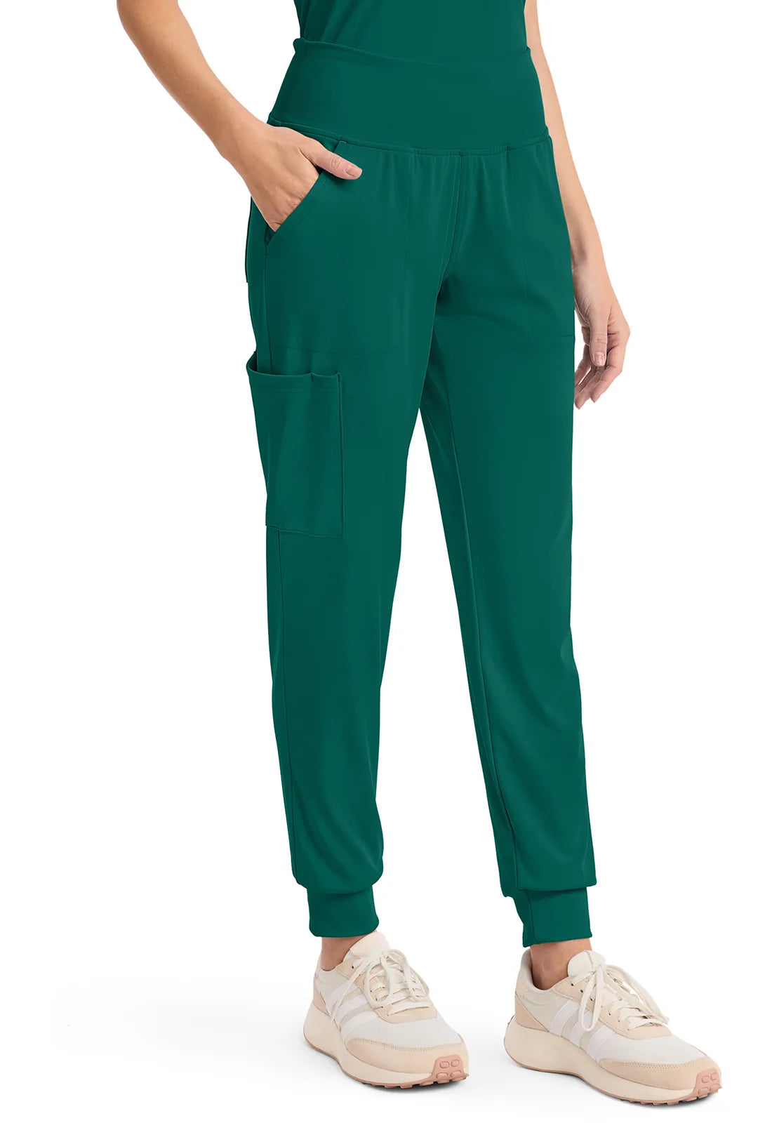 Cherokee Medical Achieve Women's 5-Pocket Pull-On Jogger Scrub Pant - Petite