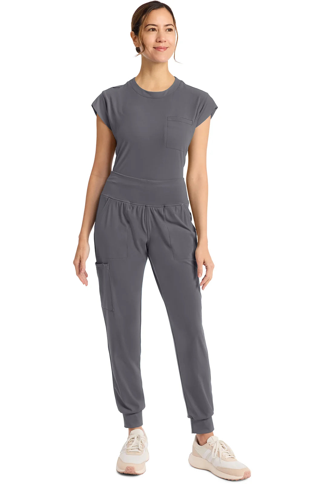 Cherokee Medical Achieve Women's 5-Pocket Pull-On Jogger Scrub Pant - Petite