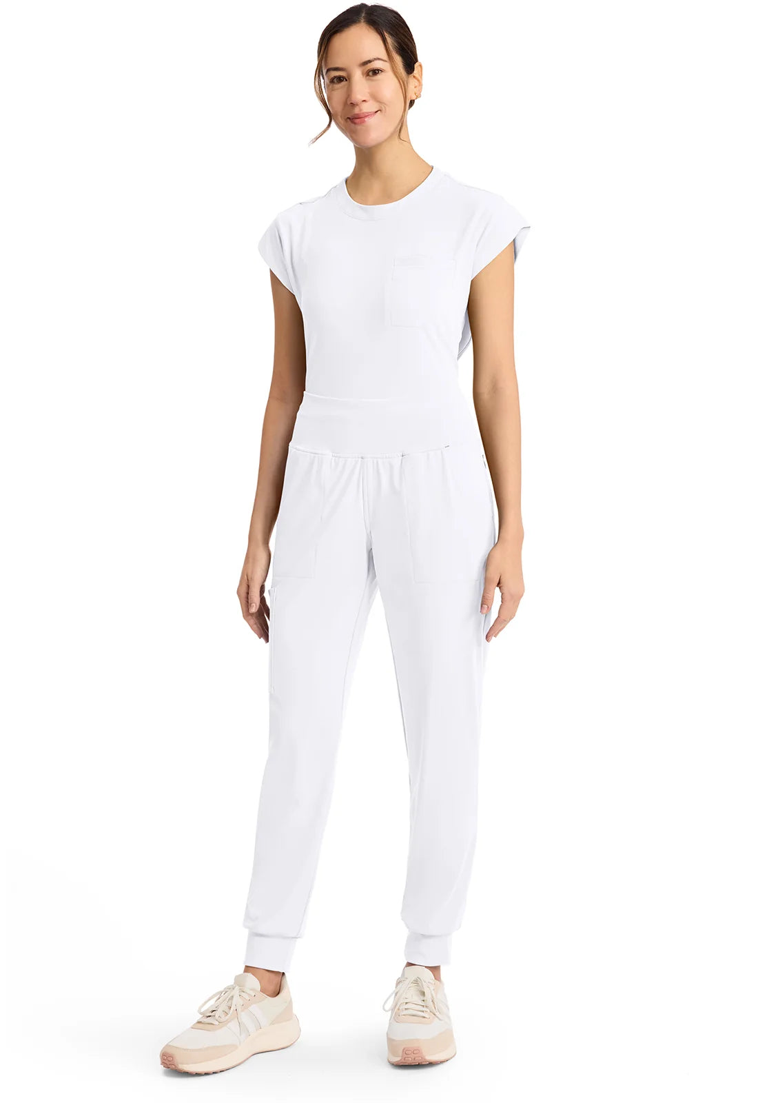 Cherokee Medical Achieve Women's 5-Pocket Pull-On Jogger Scrub Pant - Petite