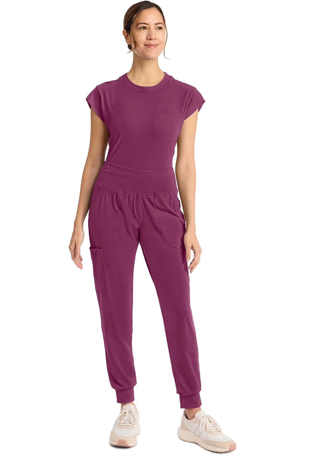 Cherokee Medical Achieve Women's 5-Pocket Pull-On Jogger Scrub Pant - Petite