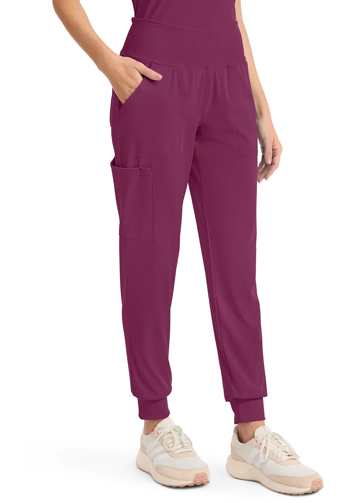 Cherokee Medical Achieve Women's 5-Pocket Pull-On Jogger Scrub Pant - Petite