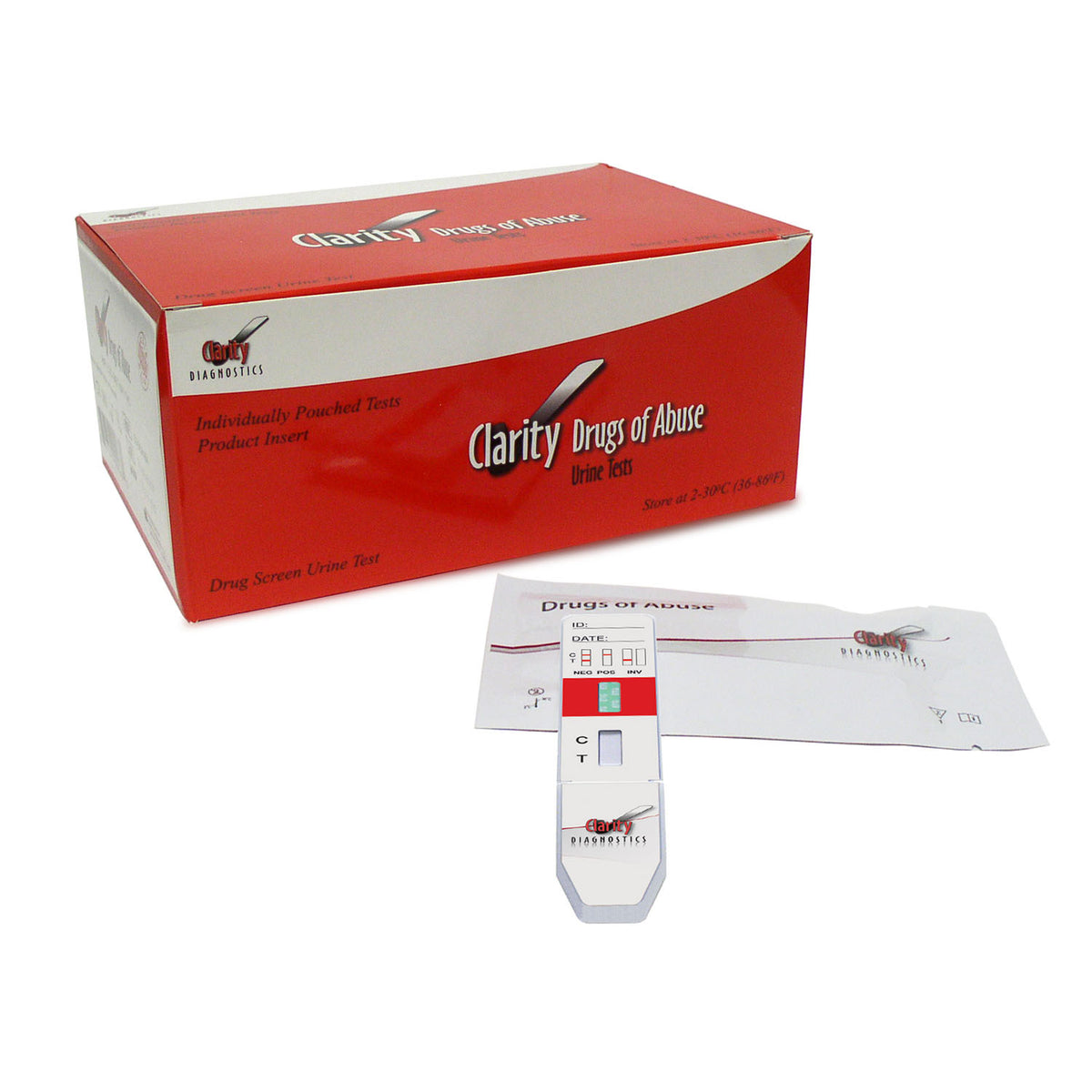 Clarity-CD-FTN-114 Fentanyl Urine Dip Test, 20 ng/mL Sensitivity, 5-Minute Results (25 tests/bx)