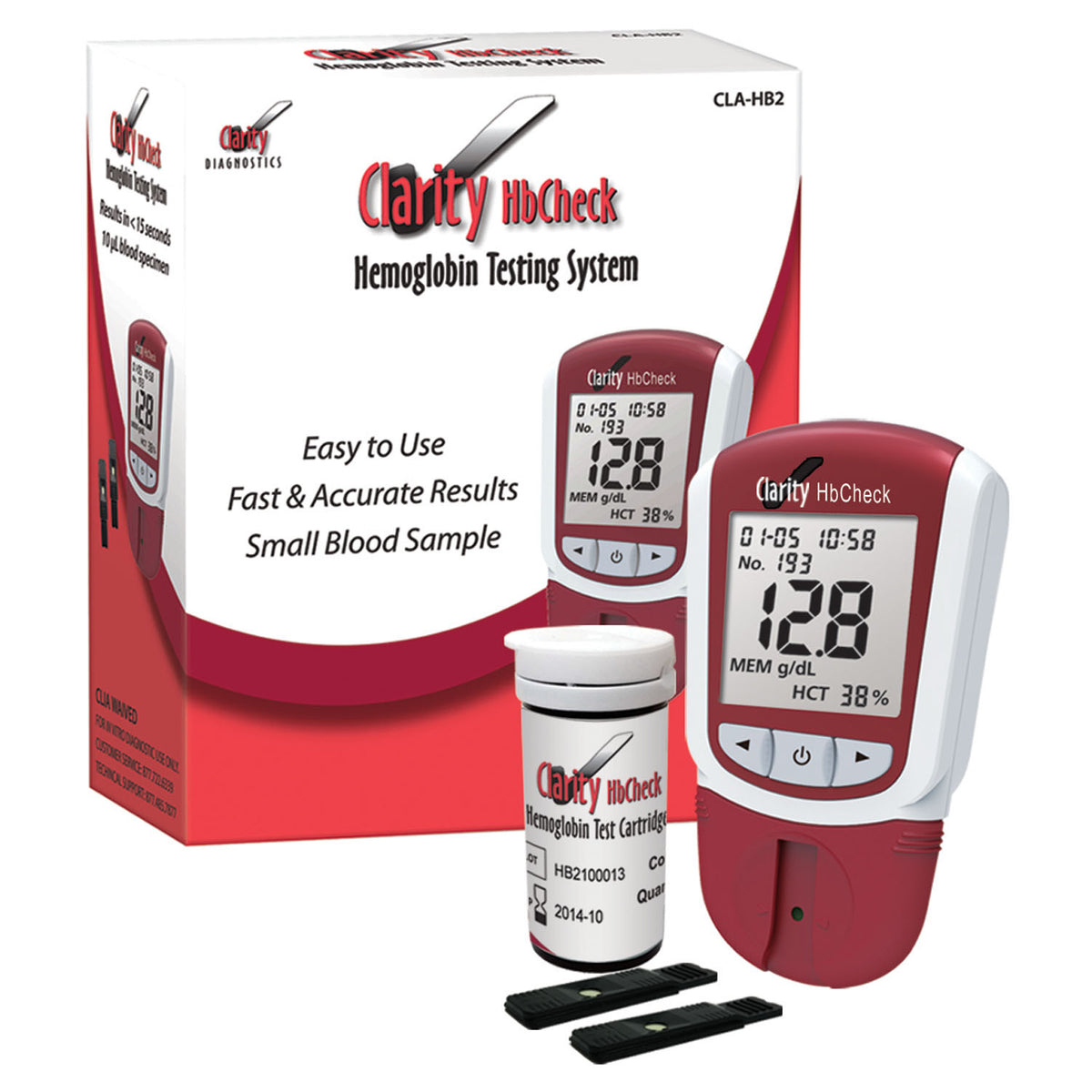 Clarity HbCheck Hemoglobin Testing System