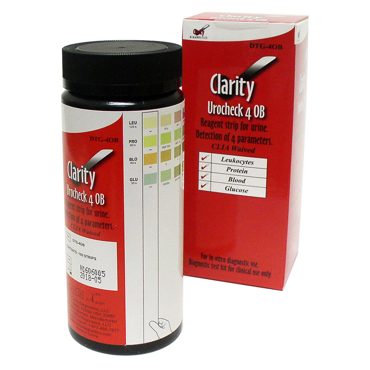 Clarity Urocheck Urinalysis Reagent Strips