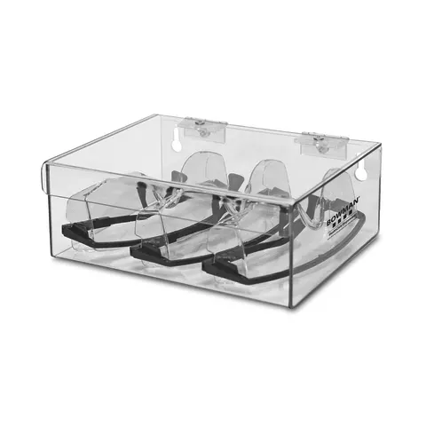 Bowman Dispensers/Marketlab-CP-072 PETG Bulk Safety Glass Holder with Lid • 9.25"W x 6.91"D x 3.45"H