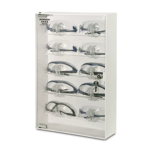 Bowman Dispensers/Marketlab-CP-075 ABS Locking Safety Glass Cabinet • 13.5"W x 4.13"D x 20"H