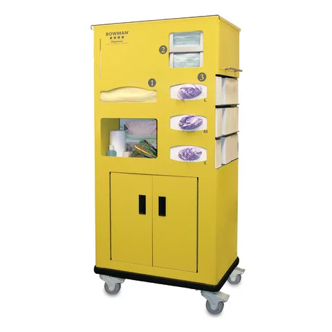 Bowman Dispensers/Marketlab-CT030-0000 Aluminum and Coated Steel Mobile Isolation Station • 26.85"W x 16.67"D x 53.38"H