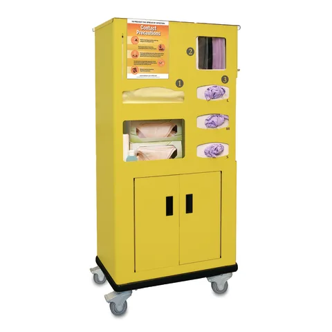Bowman Dispensers/Marketlab-CT030-0000 Aluminum and Coated Steel Mobile Isolation Station • 26.85"W x 16.67"D x 53.38"H