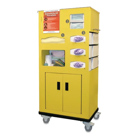 Bowman Dispensers/Marketlab-CT030-0000 Aluminum and Coated Steel Mobile Isolation Station • 26.85"W x 16.67"D x 53.38"H