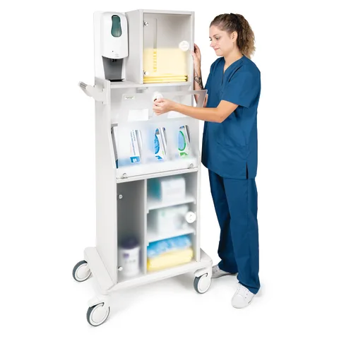 Bowman Dispensers PPE Cart - Isolation Carts for Hospitals