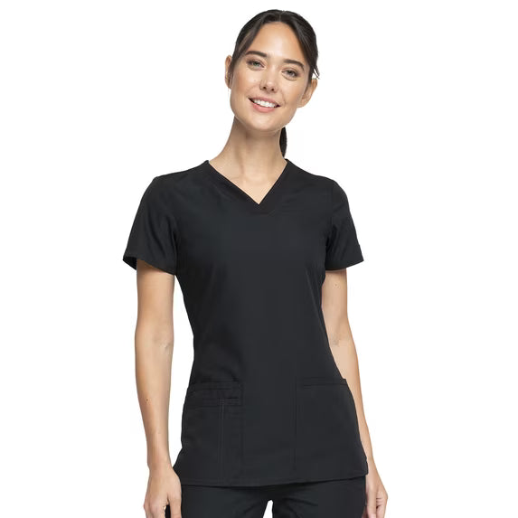 Cherokee Medical WW Originals Women's Knit V-Neck Solid Scrub Top
