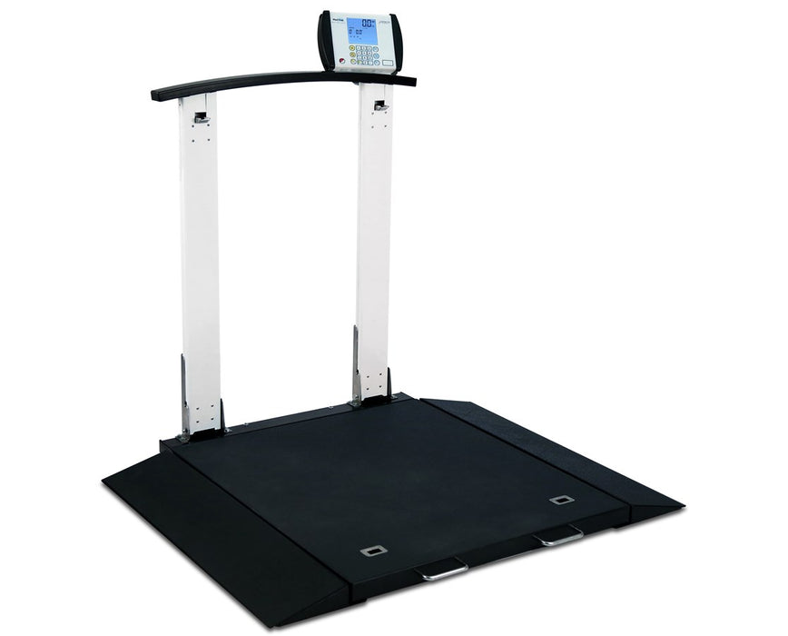 Detecto Portable Wheelchair Scale with Handrail