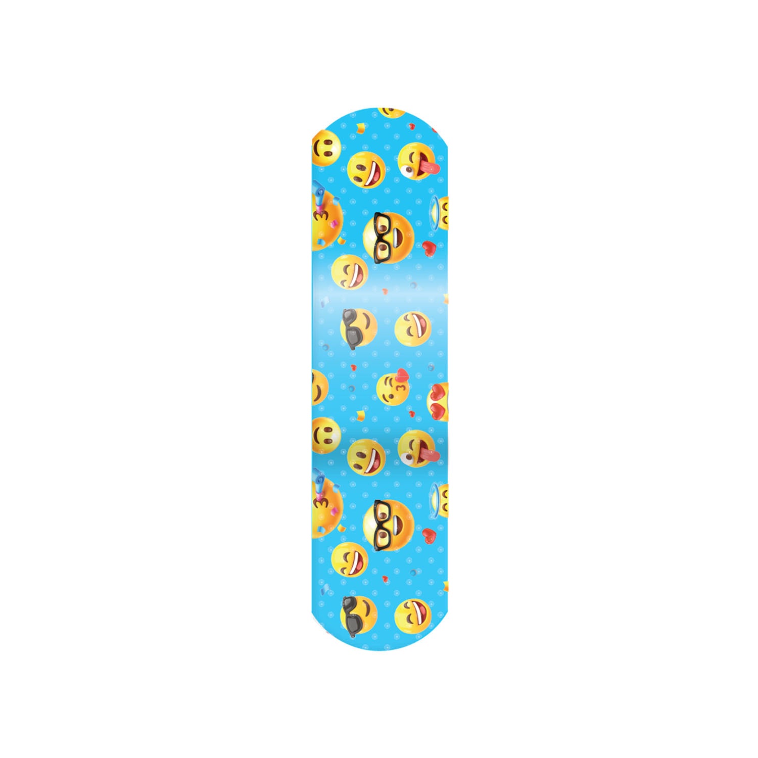 Dukal Corporation-15606 Stat Strip® Adhesive Bandage, Emoji Design, ¾" x 3" (100/bx, 12 bx/cs)