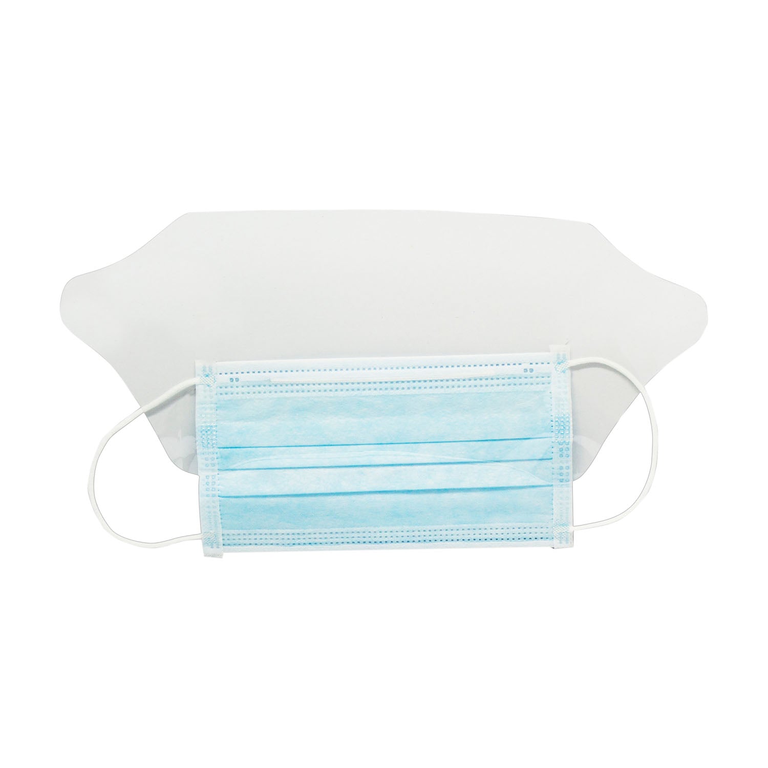 Dukal Corporation-1560 Face Mask, Fluid Shield & Earloop, Blue (25/bx, 8 bx/cs)