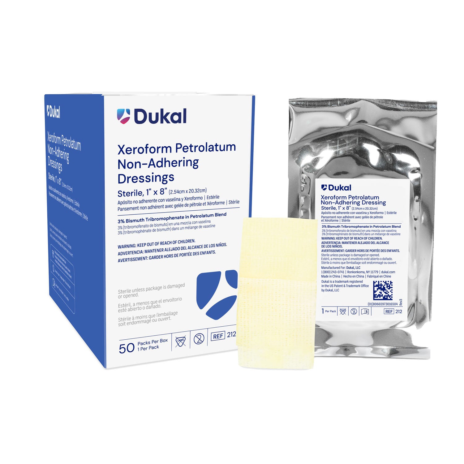 Dukal Corporation Alba Xeroform Petrolatum Gauze Dressings