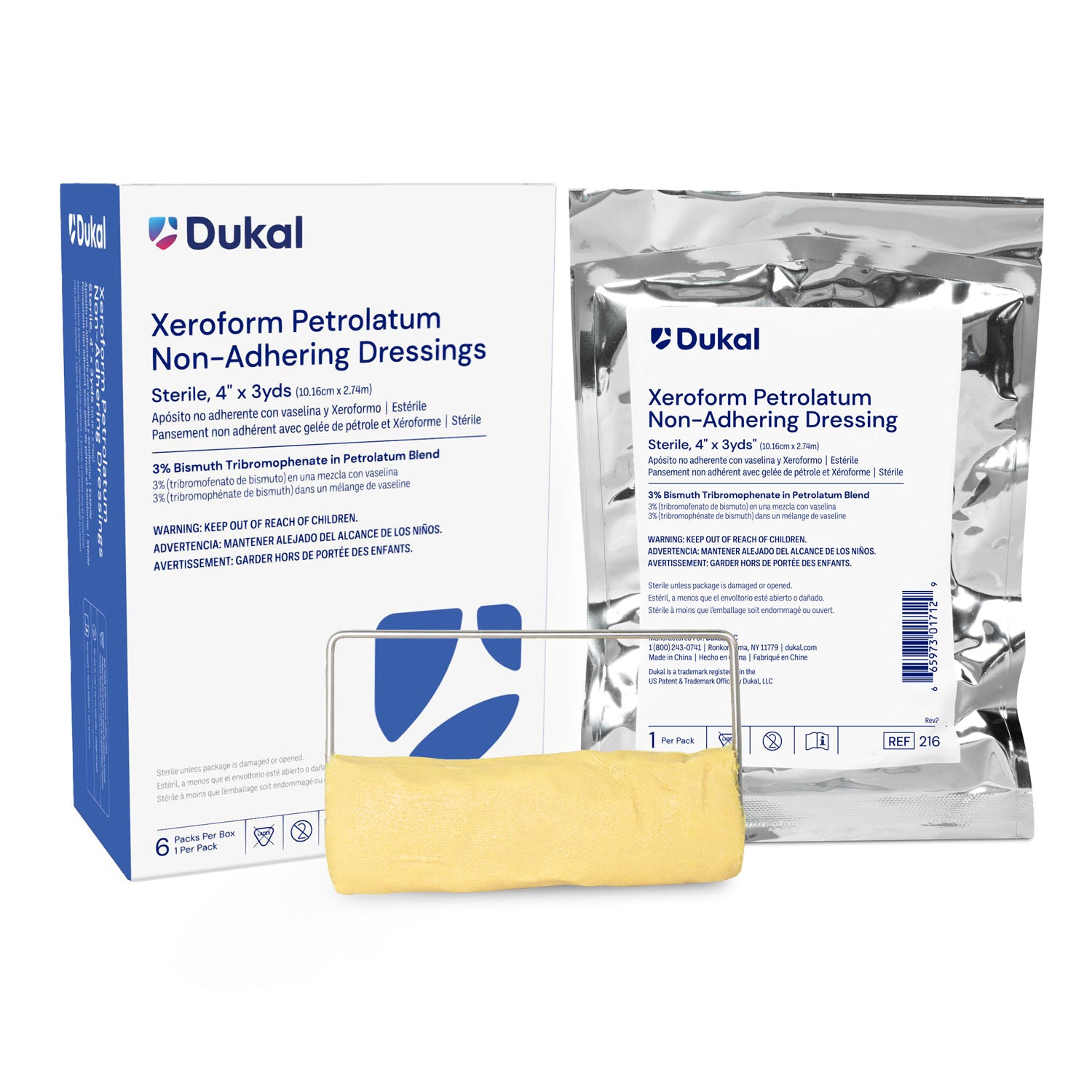 Dukal Corporation Alba Xeroform Petrolatum Gauze Dressings