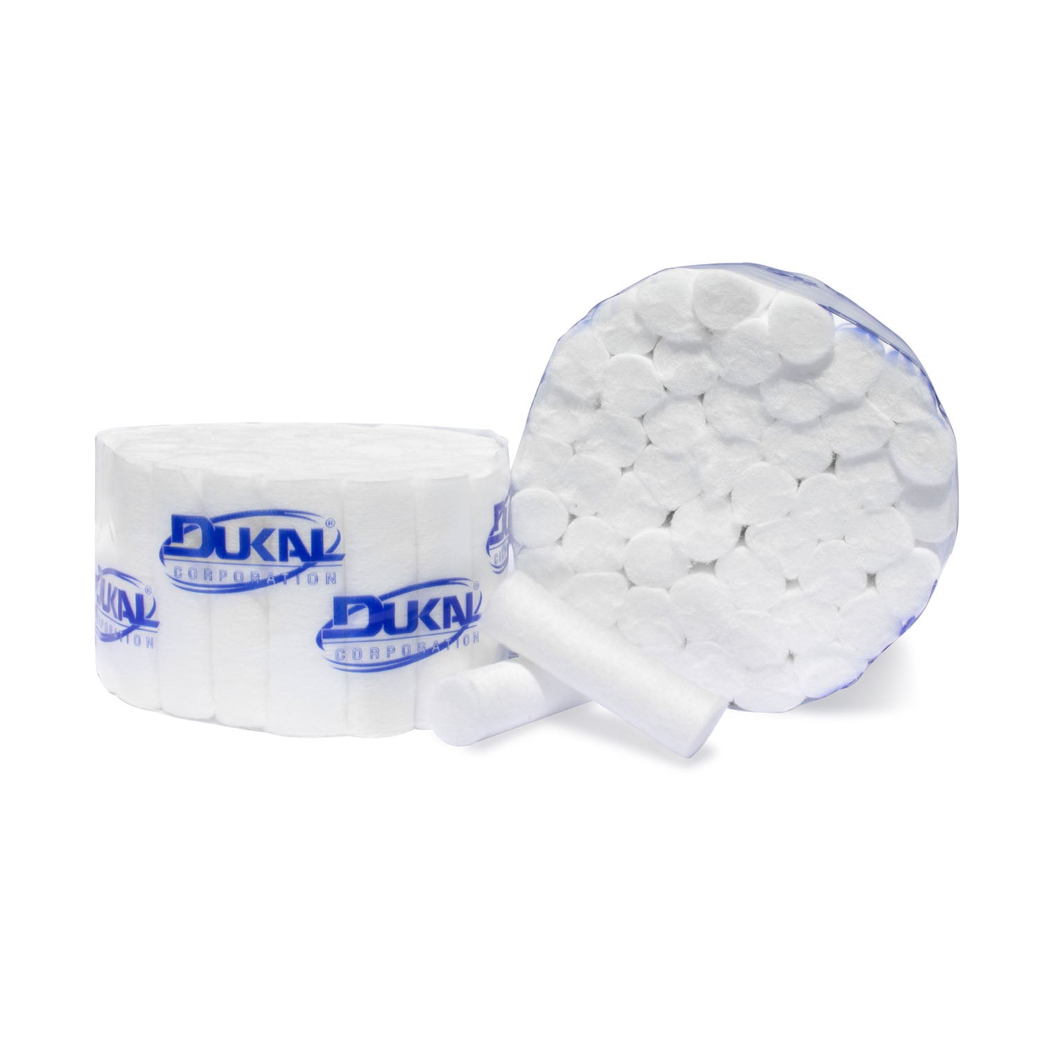 Dukal Corporation-27101 Cotton Rolls, #2 Medium, 1.5" x 3.75" (3/8"), Non-Sterile (50/rl, 2000 rls/bx, 12 bx/cs, 12 cs/plt)