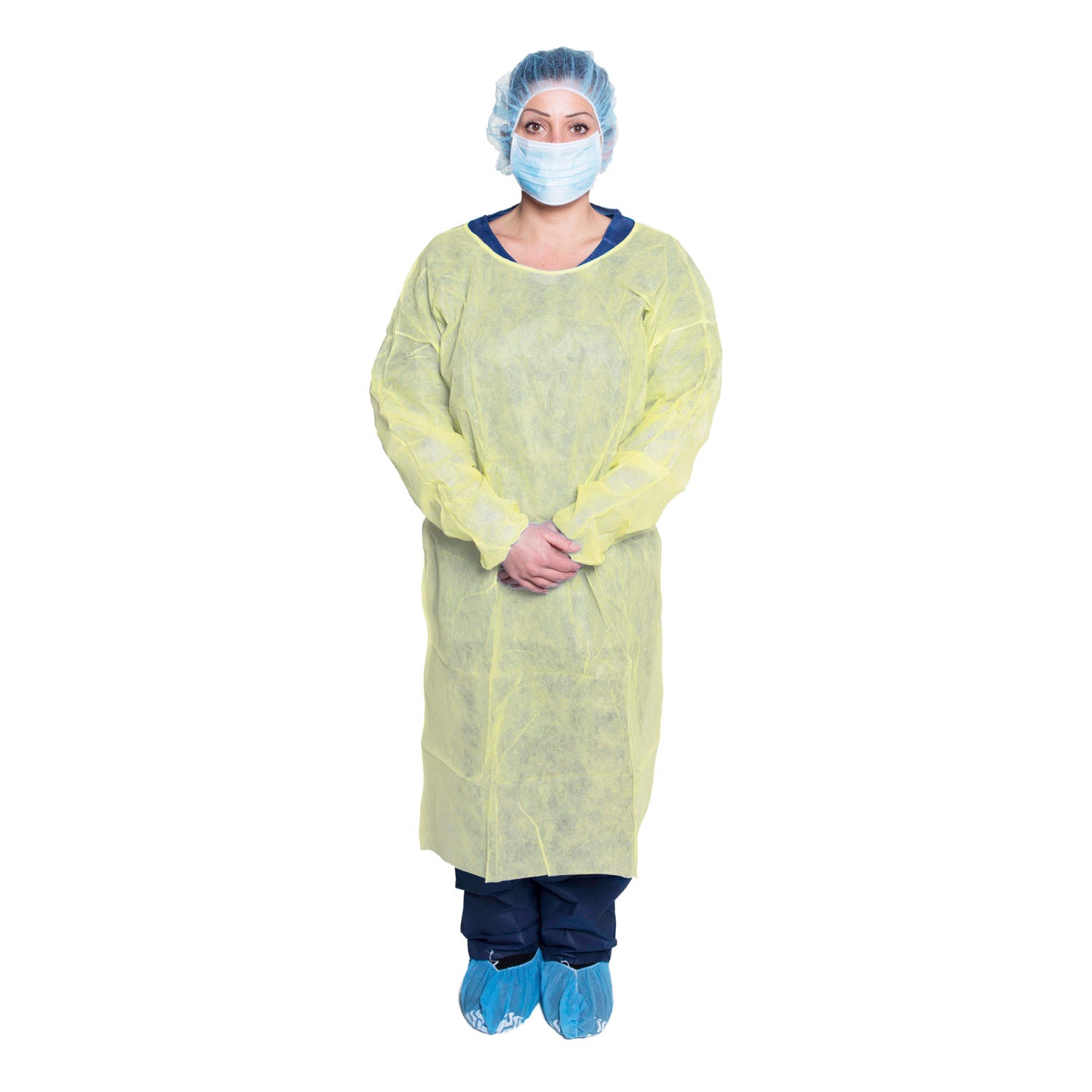 Dukal Corporation-301XL Isolation Gown, XL, Yellow, NS (10/bg, 5 bg/cs)