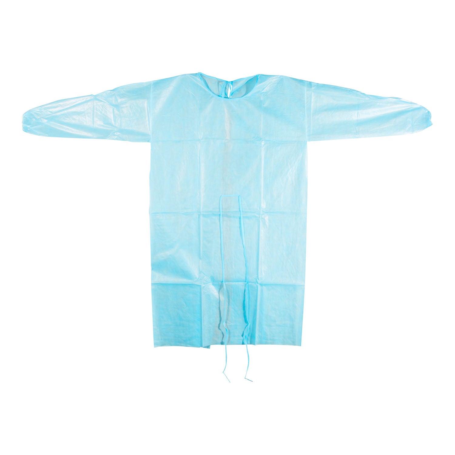 Dukal Corporation-303BL Isolation Gown, Poly Coated, Impervious, Blue (10/bg, 5 bg/cs)