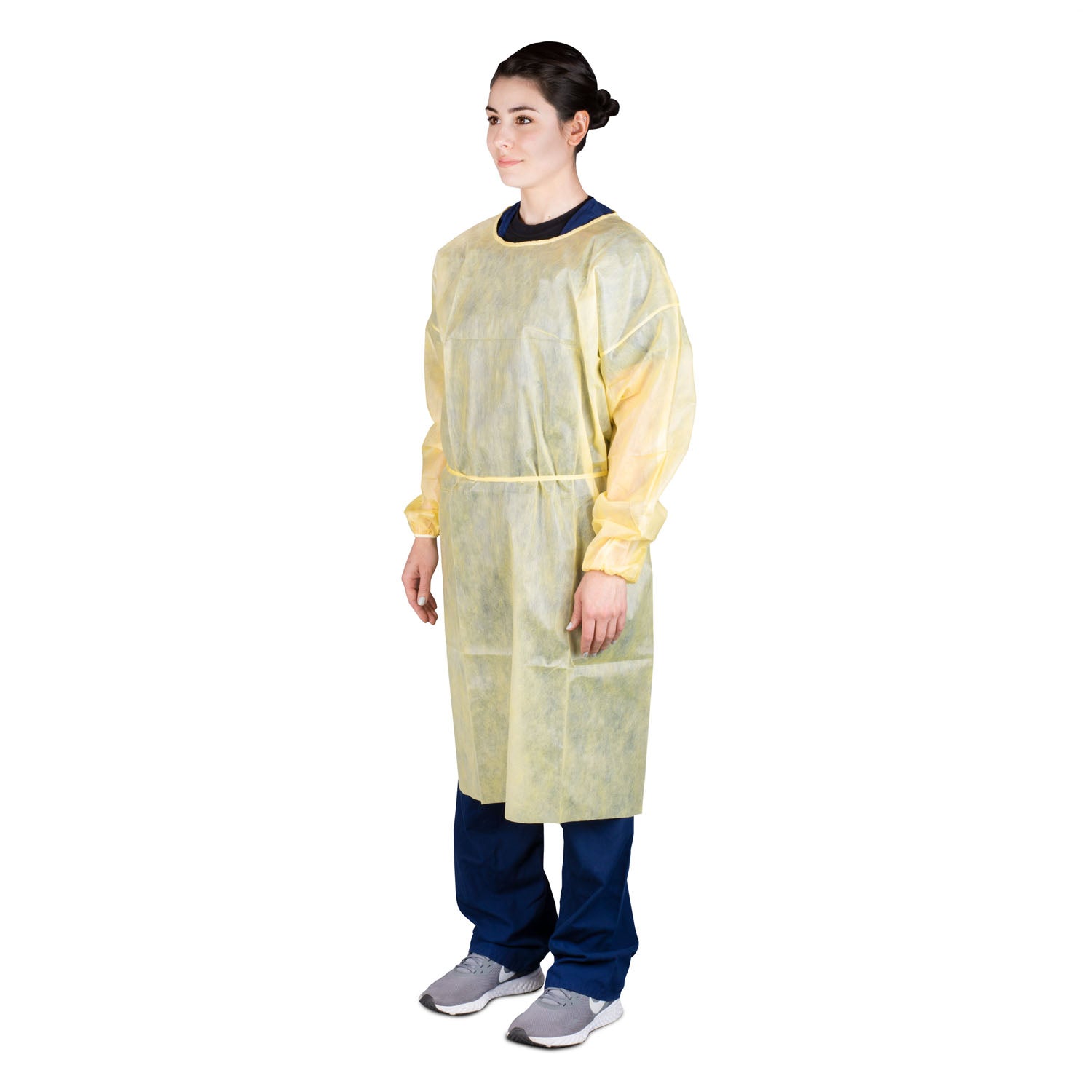 Dukal Corporation-315 Isolation Gown, SMS, Yellow, Non-Sterile (10/bg, 5 bg/cs)