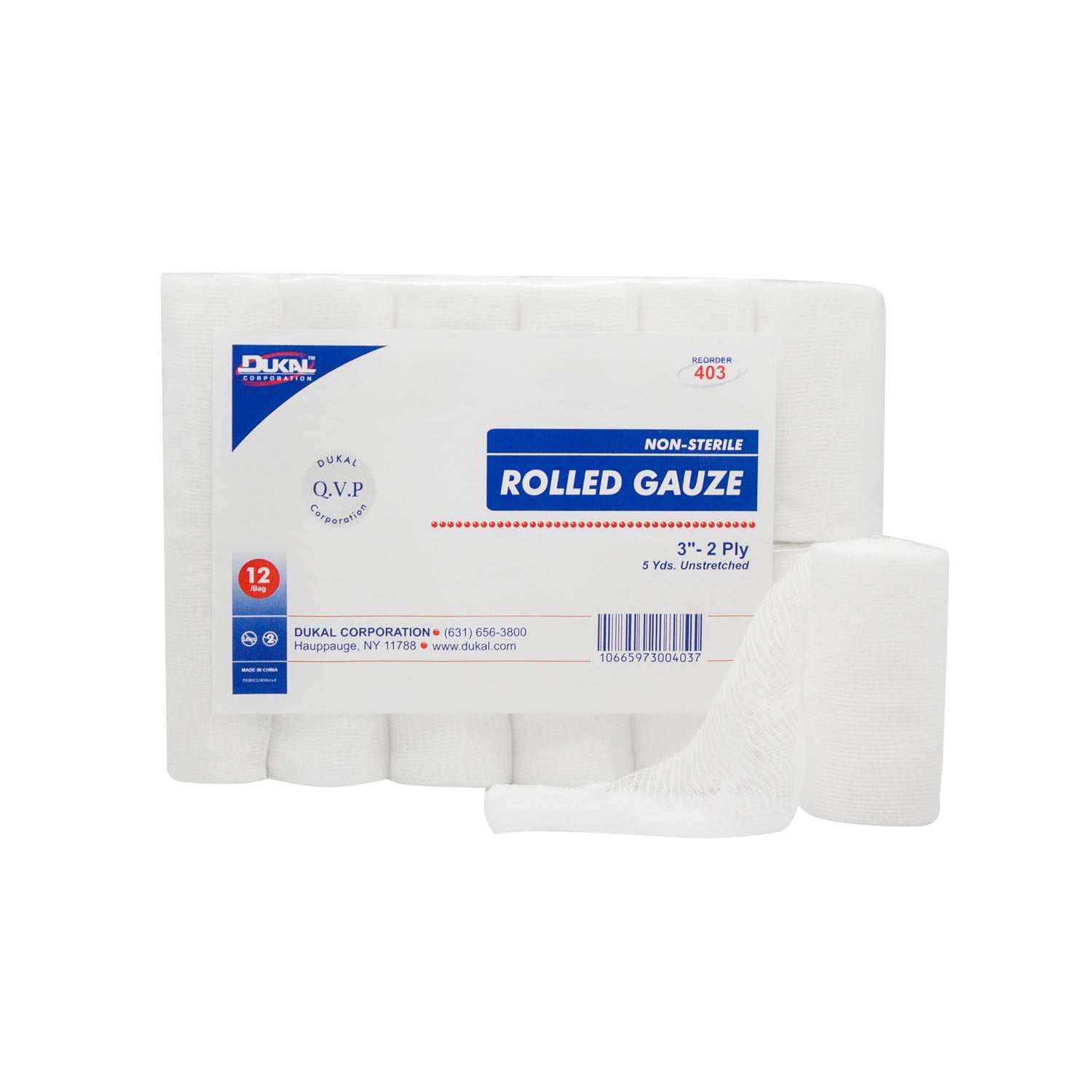 Dukal Corporation Non-Sterile Rolled Gauze