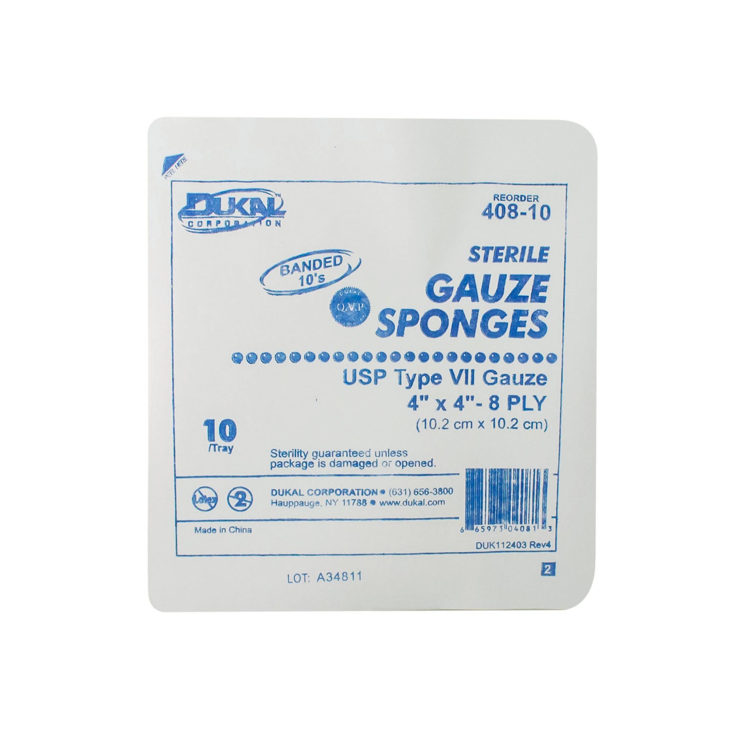 Dukal Corporation Woven Cotton Gauze Sponges