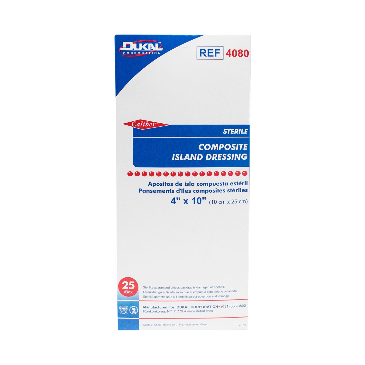 Dukal Corporation Composite Island Dressing, Sterile