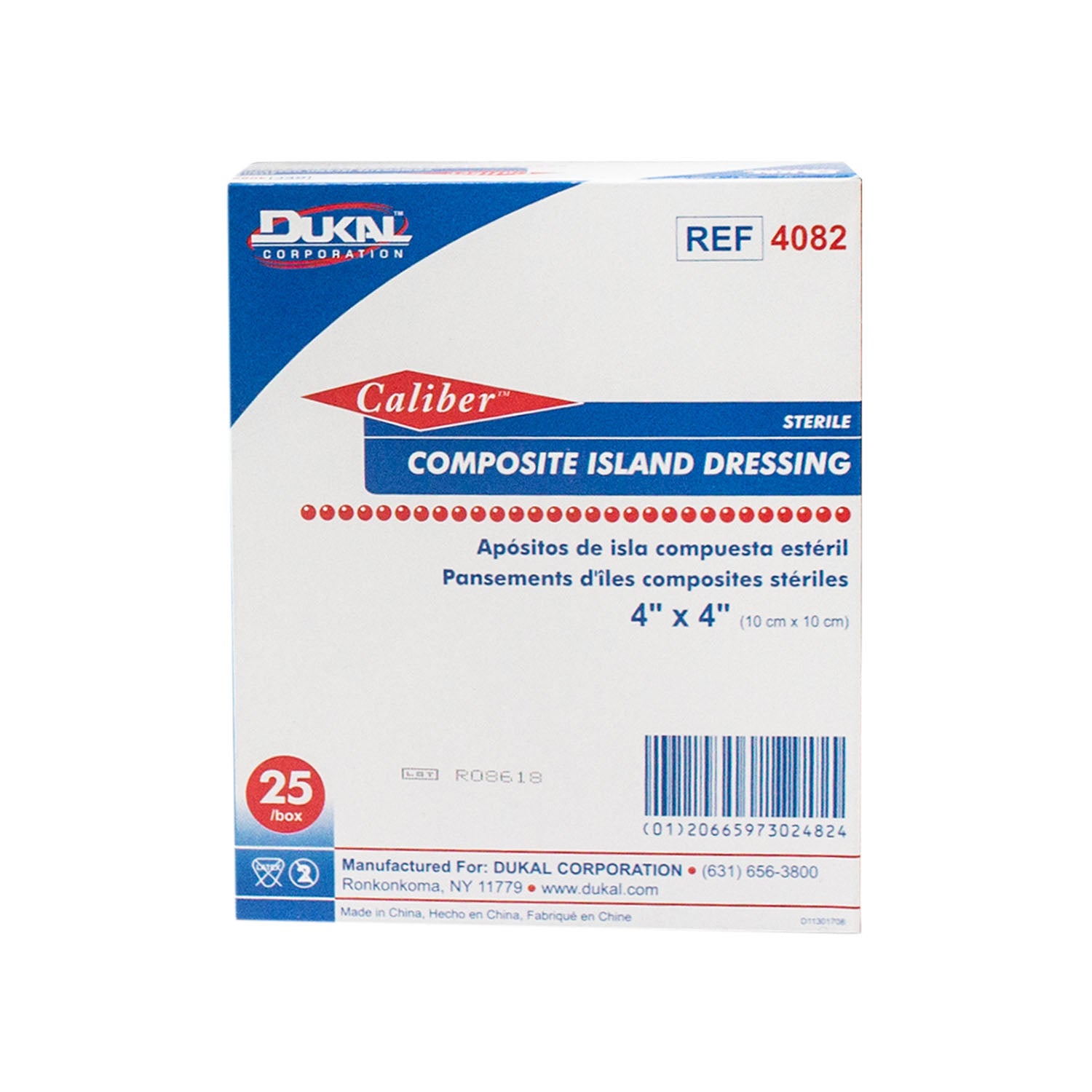 Dukal Corporation Composite Island Dressing, Sterile