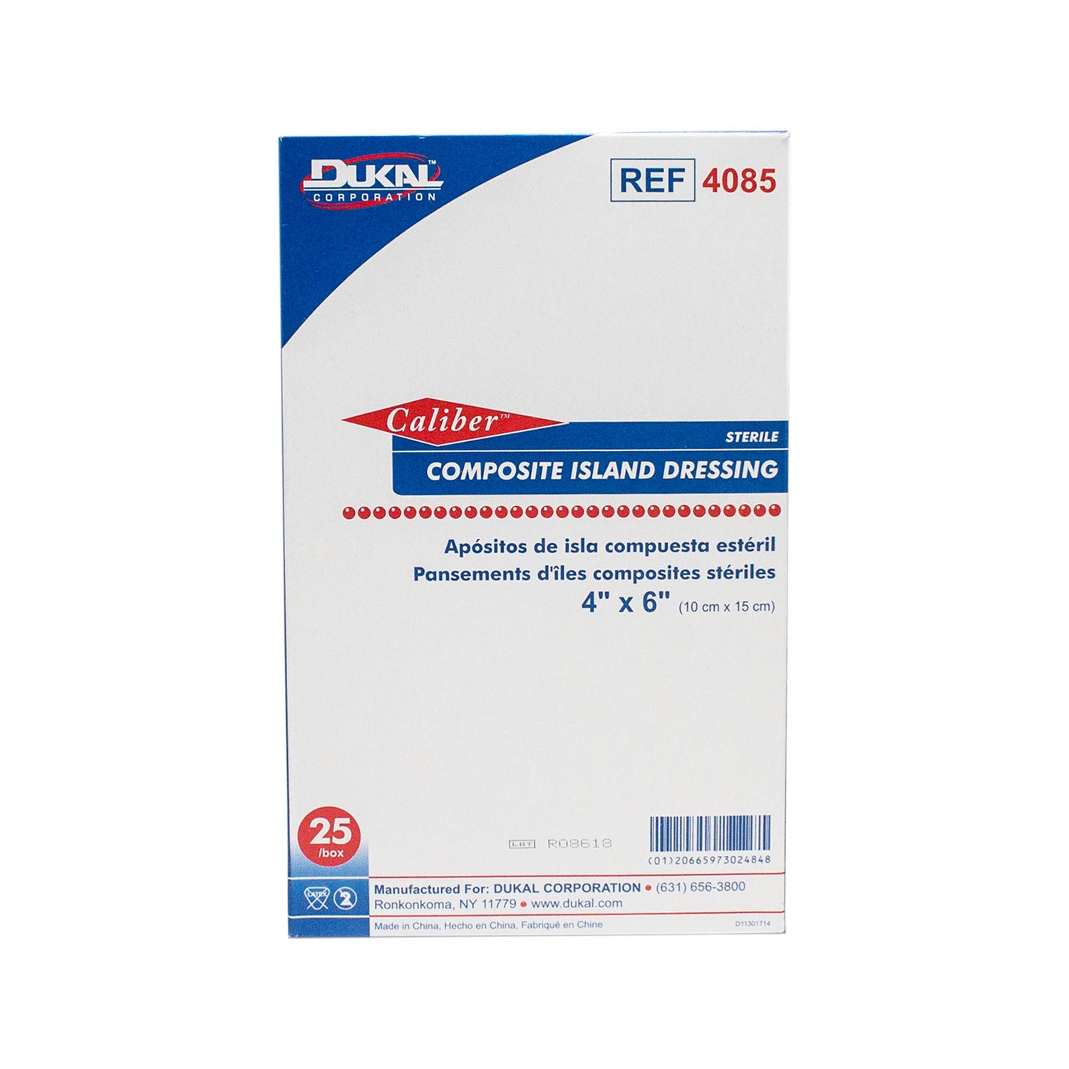 Dukal Corporation Composite Island Dressing, Sterile