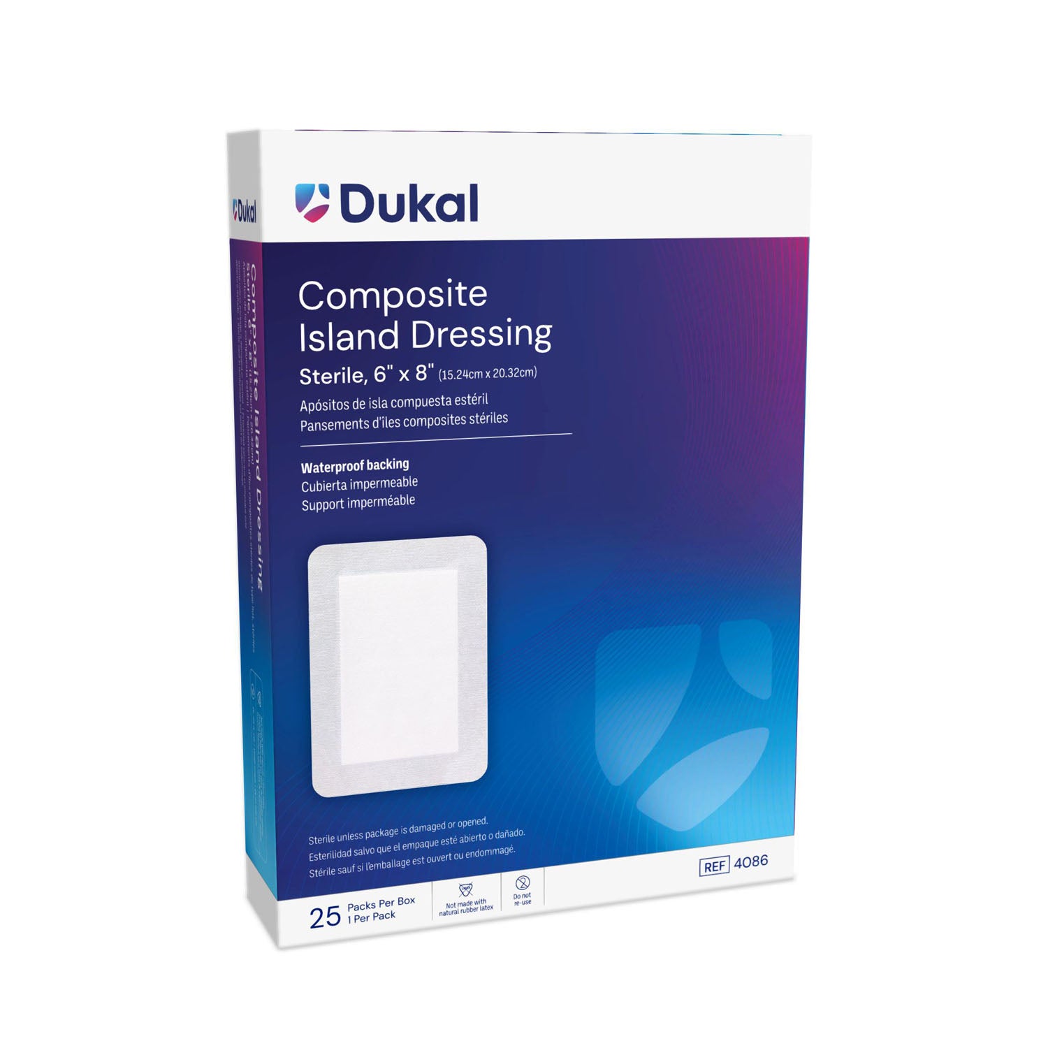 Dukal Corporation Composite Island Dressing, Sterile